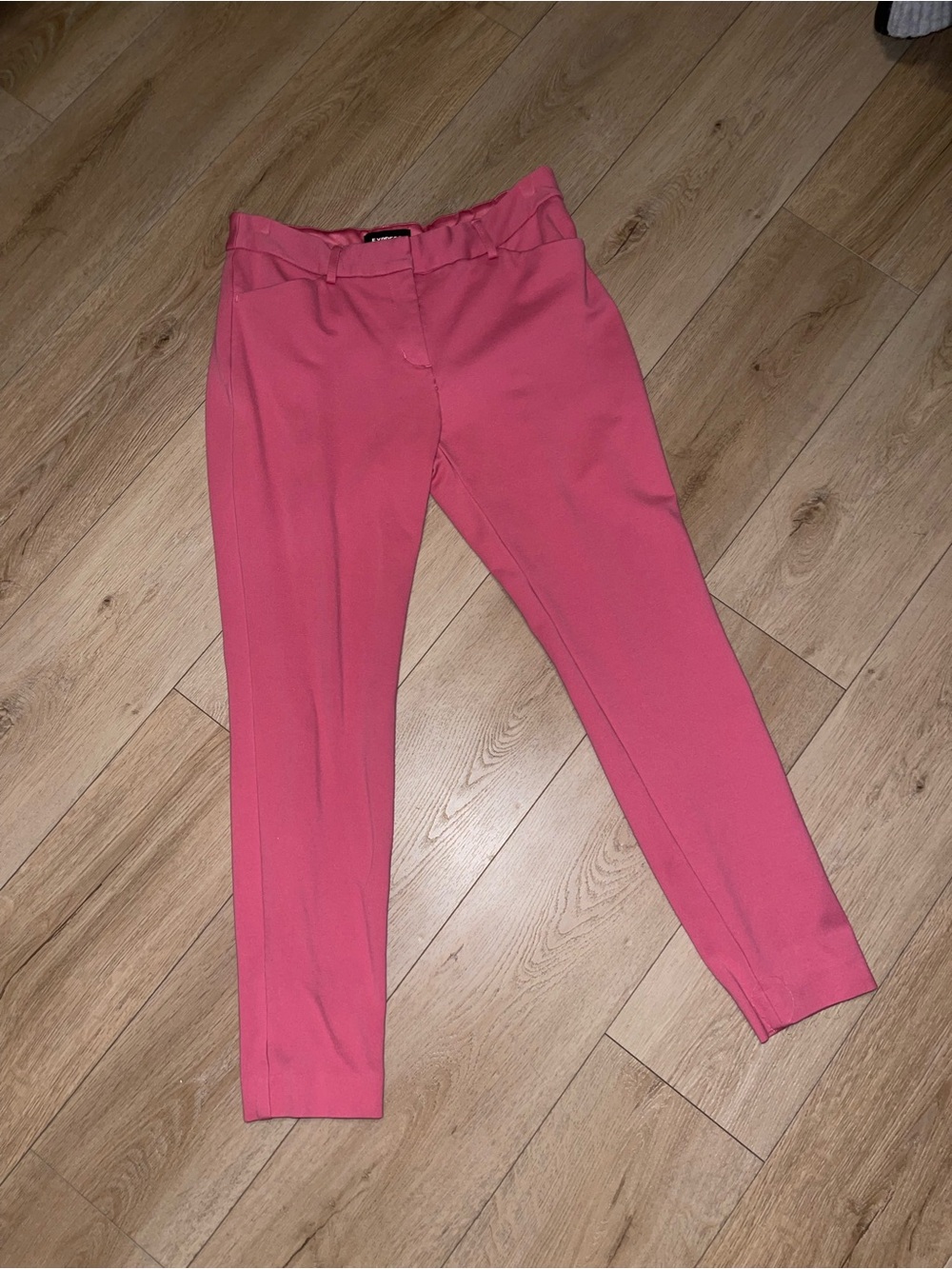 Express Rose Pink Tailored Ankle Pants
